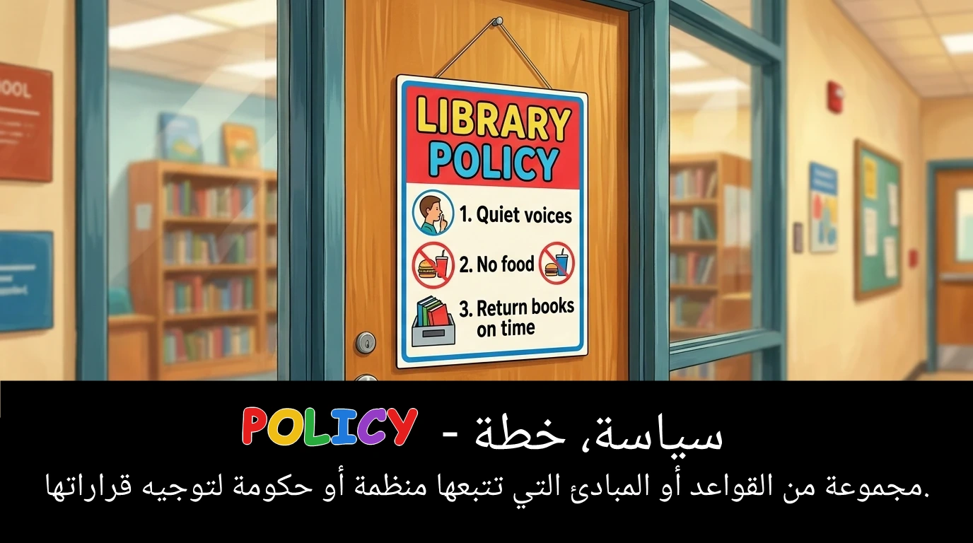 Arabic Illustration for policy